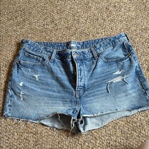 Old Navy Light Blue Distressed Jean Shorts
